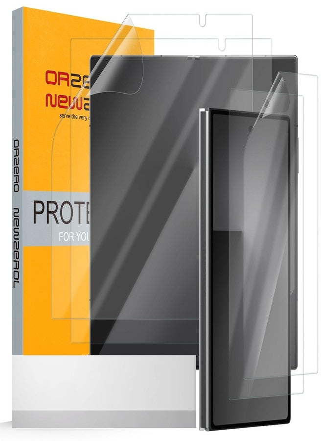 Orzero (2 Sets 4 Pack) Compatible for Samsung Galaxy Z Fold 7, 2 Pack TPU Inner Screen Protector and 2 Pack TPU Front Screen Protector (Not Glass), Protector De Pantalla HD Bubble-Free Anti-Scratch - Image 1