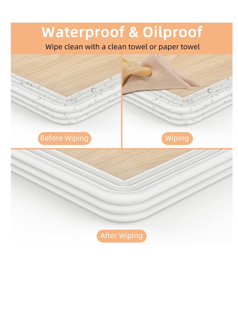 Baby Proofing 32.8ft Edge Corner Protector, Extra-Wide Soft Safety Guards, Proof Foam Padding, with 3M Strong Adhesive Double Sided Tape, Baby Proofing Padding, for Fireplace, Desk, Table (White) - Image 4