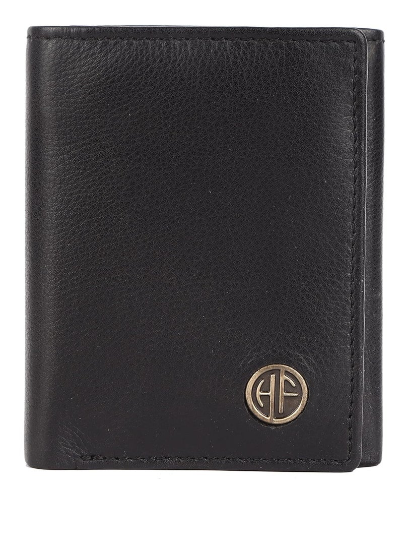  هاموندز فلاي كاتشر محفظة جلد طبيعي ثلاثية الطي للرجال مع حماية - Image 1