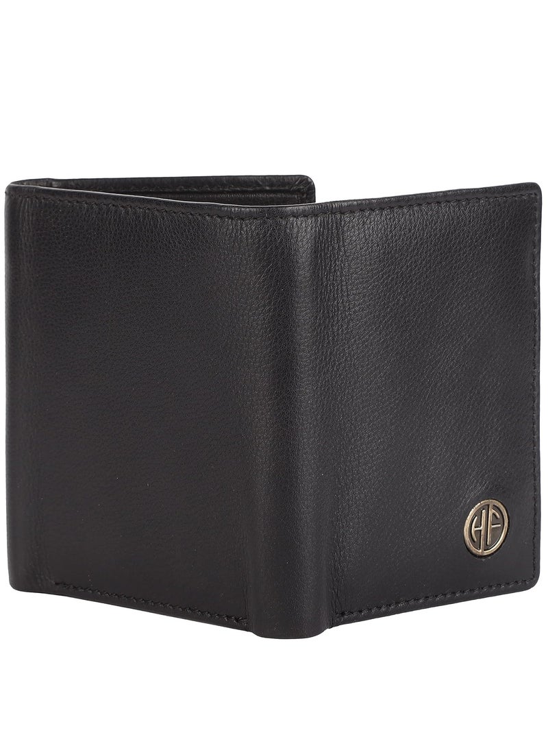  هاموندز فلاي كاتشر محفظة جلد طبيعي ثلاثية الطي للرجال مع حماية - Image 3