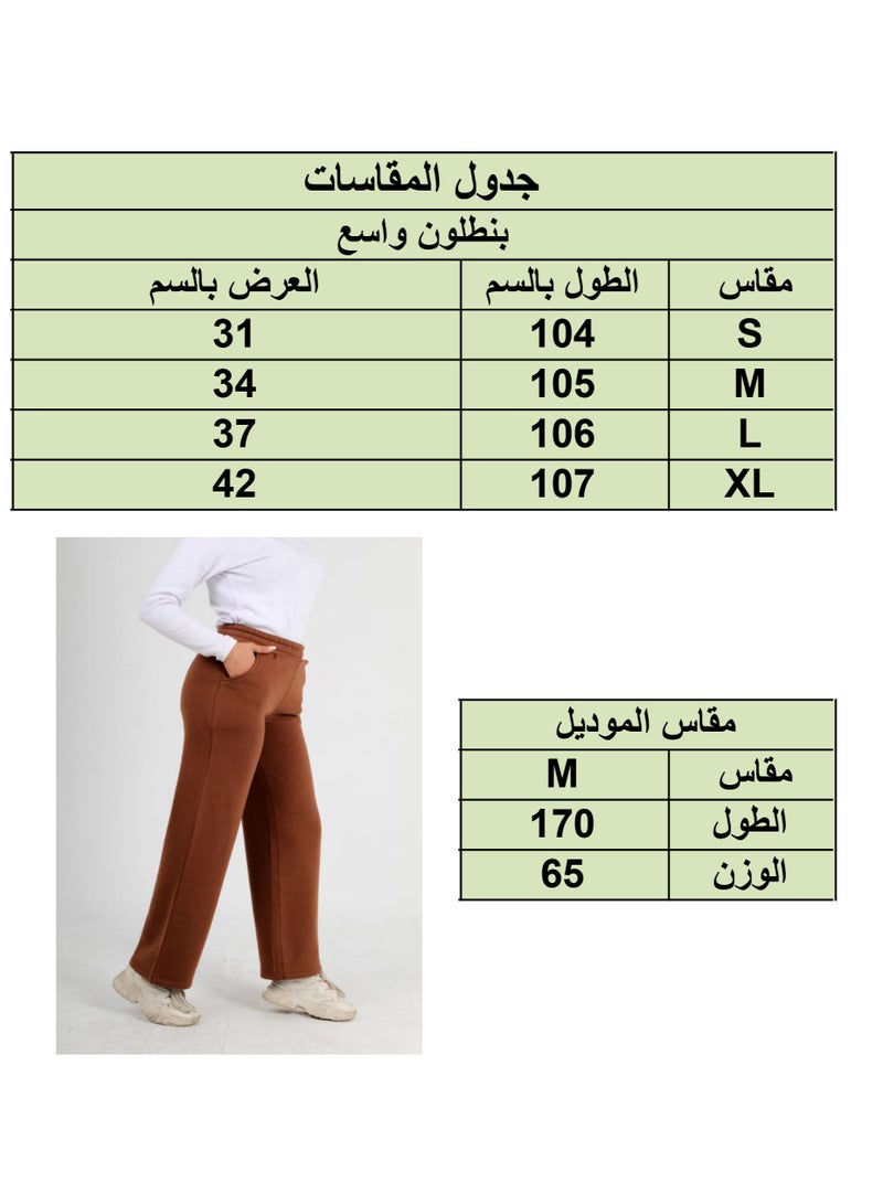 Women's brown wide-leg pants - Image 4