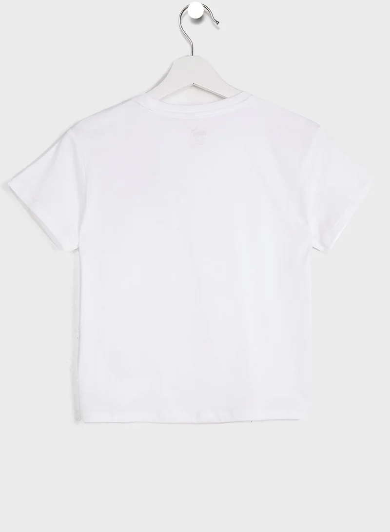 PUMA Youth Essential Logo Knotted T-Shirt