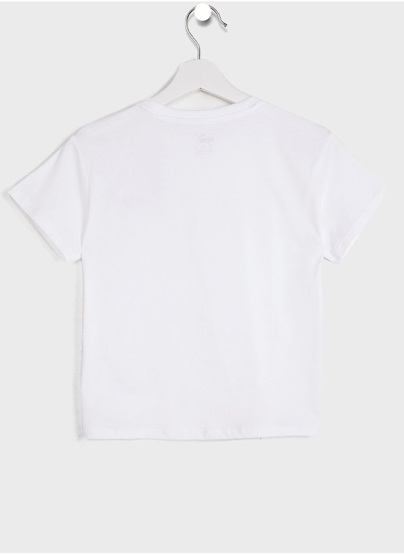 PUMA - Youth Essential Logo Knotted T-Shirt - Image 1