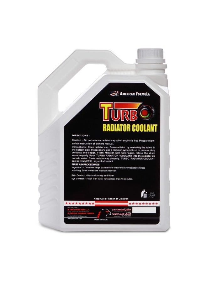 Turbo Radiator Coolant Red 4L | Long-Lasting Antifreeze Protection | Engine Cooling Fluid | High-Performance Radiator Coolant - Image 2