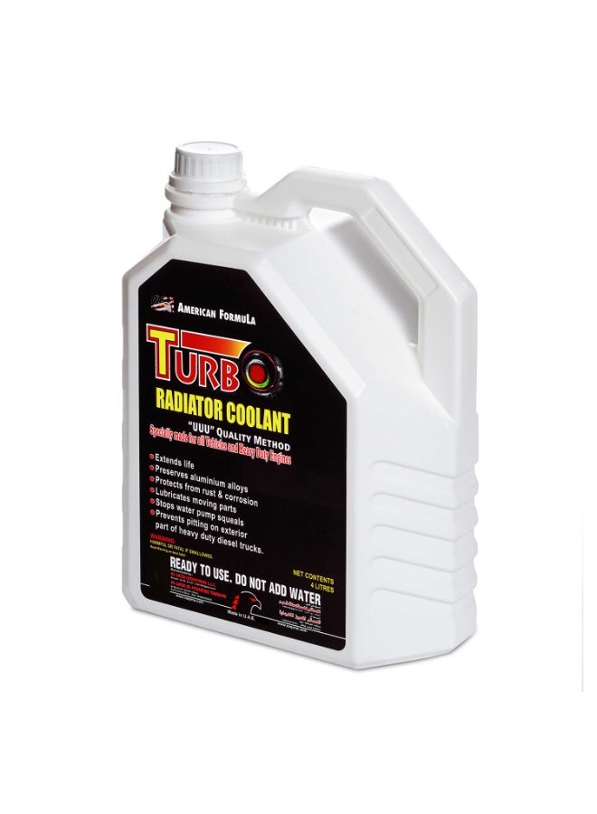 Turbo Radiator Coolant Red 4L | Long-Lasting Antifreeze Protection | Engine Cooling Fluid | High-Performance Radiator Coolant - Image 3