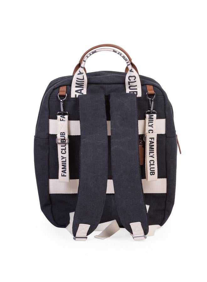 CHILDHOME Childhome Family Club Signature Backpack, Water-Repellant Family Travel Backpack, Includes Changing Pad, Stroller Hooks and Trolley Belts, Black  - Image 2