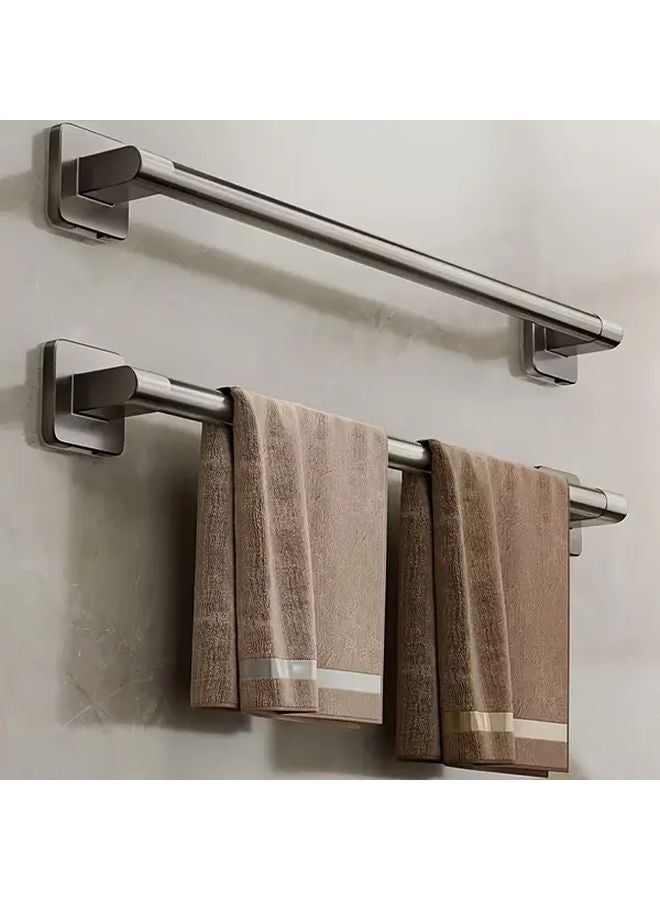 Easy Installation Self Adhesive Towel Bar Black No Drilling Wall Mounted Bathroom Kitchen - Image 4