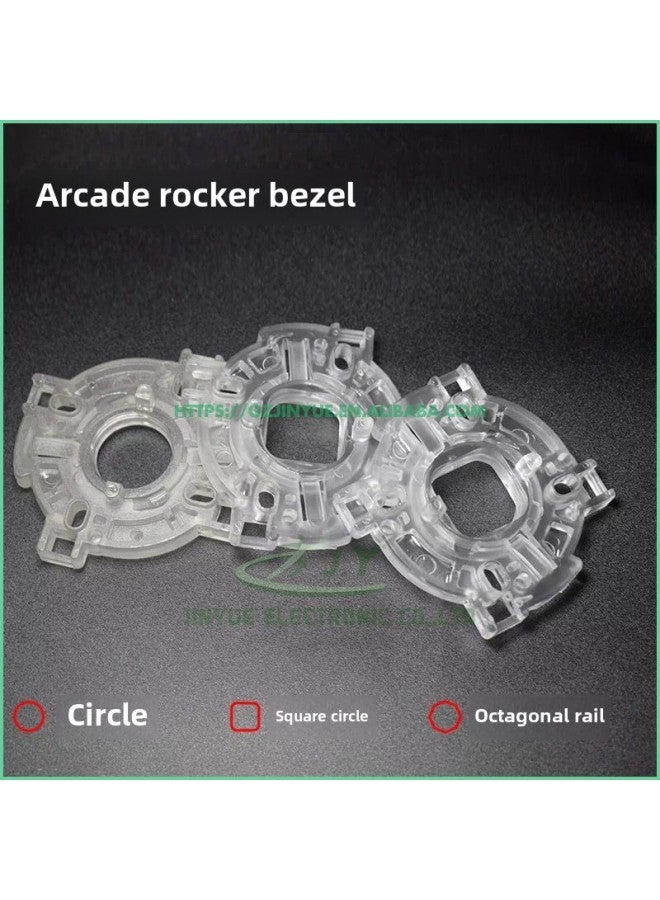 Supply Sanhe Rocker Round Stop Octagonal Retaining Ring Square Retaining Ring Game Machine Rocker Accessories Base PS4 Accessories-Product Color:Transparent  - Image 1