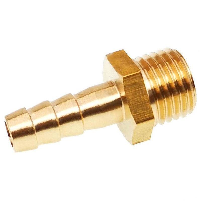 Brass Hose Barb Connector M16x2 8mm Male Thread Pipe Fitting For 8 10 12 13 16mm OD Hose - Image 2