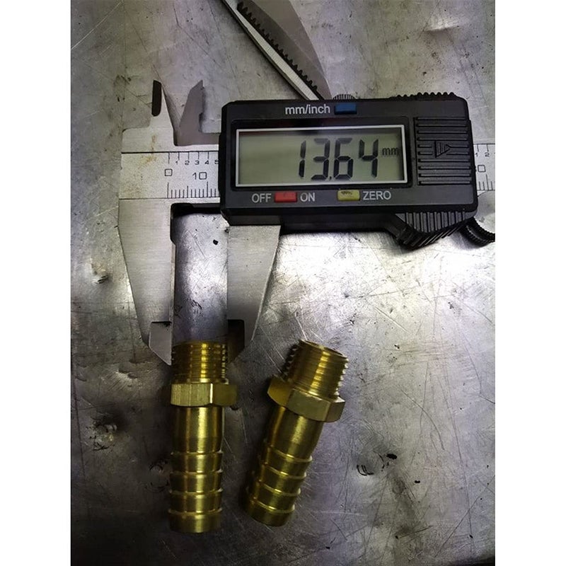 Brass Hose Barb Connector M16x2 8mm Male Thread Pipe Fitting For 8 10 12 13 16mm OD Hose - Image 3