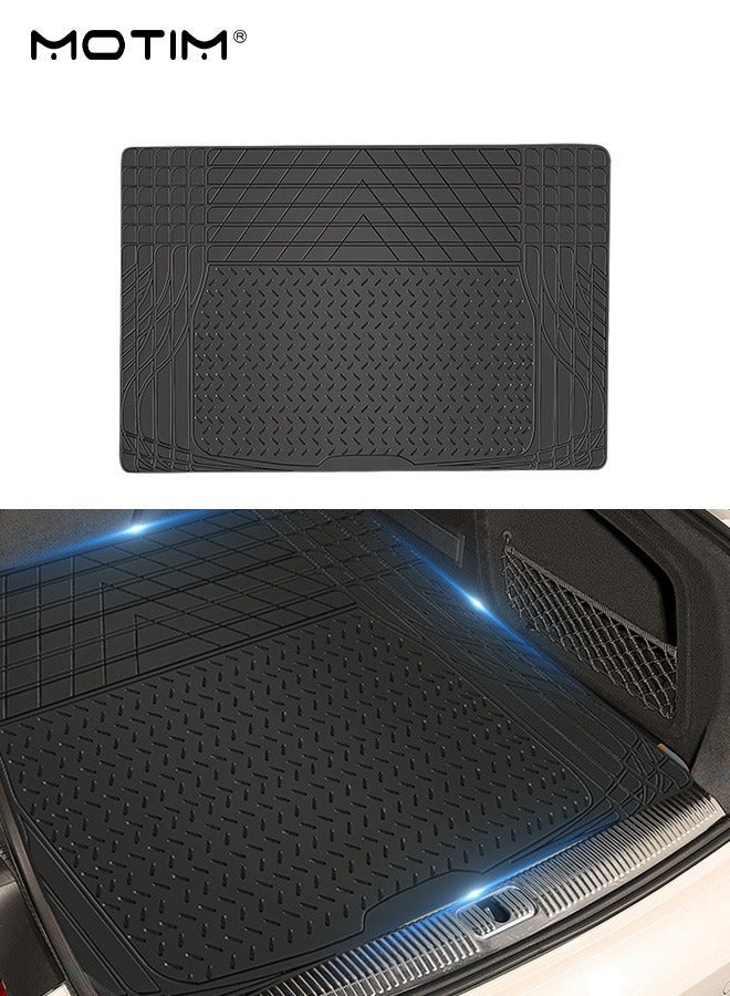 Motim Heavy Duty Car Cargo Liner Floor Mat, 120*80 CM, All Weather Trunk Protection, No-slip Rubber Car Flooring Universal Fit, Trim To Fit & Durable Protection for Most Car Suv Sedan Auto - Image 2