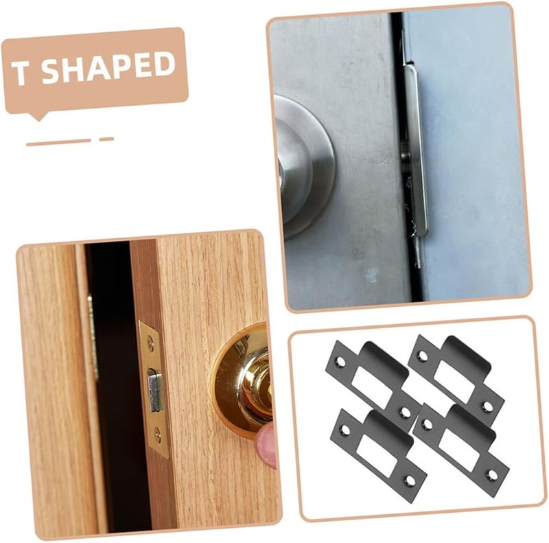 Veemoon Stainless Steel Deadbolt Strike Plate for Wood and Metal Doors Antirust Enhanced Security - Image 4
