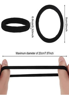 Chuangdi 60 Pieces Black Seamless Hair Ties And 60 Pieces Black Hair Bobby Pins Hair Clips Hair Pins With Box For Thick Heavy And Curly Hair No Metal Ponytail Holder For Girls And Women  - Image 2