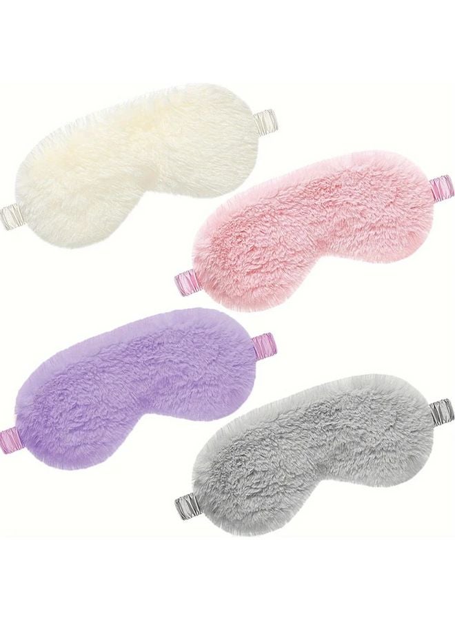 5 قطع قناع عين نوم من البلسة الأرجواني، ناعم ومريح، من أساسيات السفر مقاس 7.87 × 3.94 بوصة - Image 3