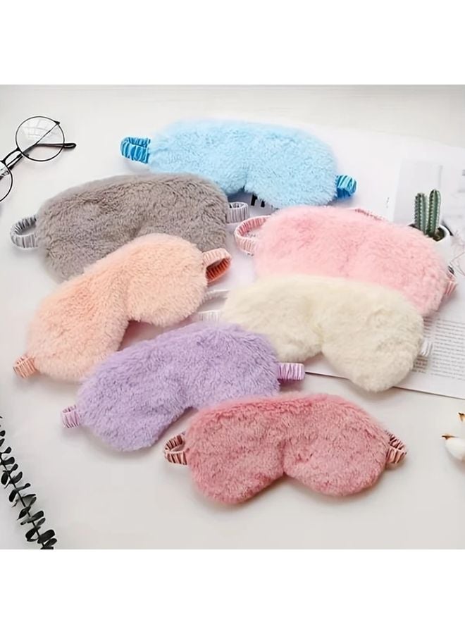 5 قطع قناع عين نوم من البلسة الأرجواني، ناعم ومريح، من أساسيات السفر مقاس 7.87 × 3.94 بوصة - Image 4