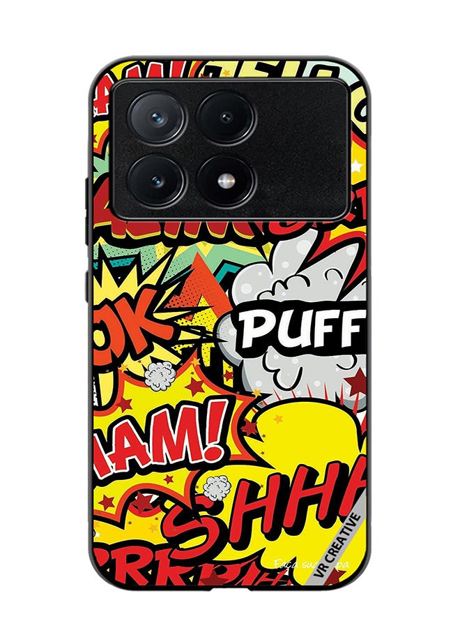VR CREATIVE Protective Case Cover For Xiaomi Poco X6 Pro Multibrand Stickers Design Multicolour - Image 1