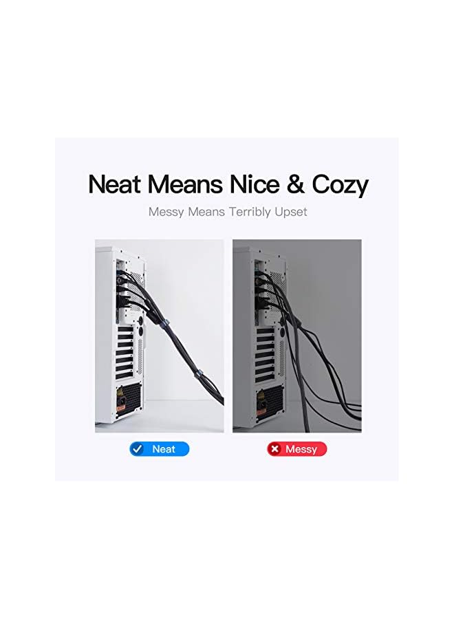 promass Velcro Cable Organizer, Reusable Cable Clip 5M Earphone Mouse Cord Protection, Environmental Protection Cable Winder - Image 5