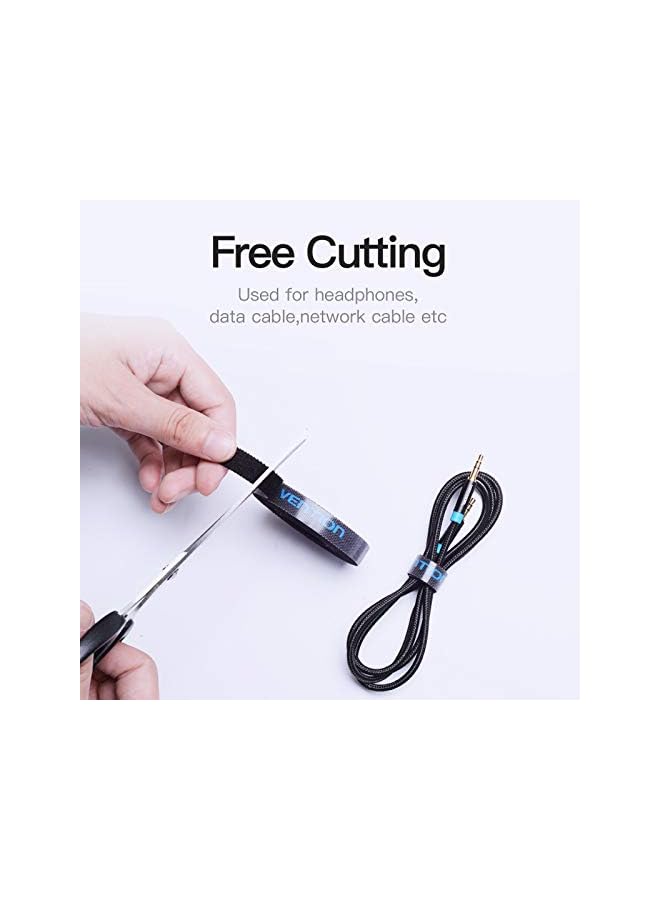 promass Velcro Cable Organizer, Reusable Cable Clip 5M Earphone Mouse Cord Protection, Environmental Protection Cable Winder - Image 4