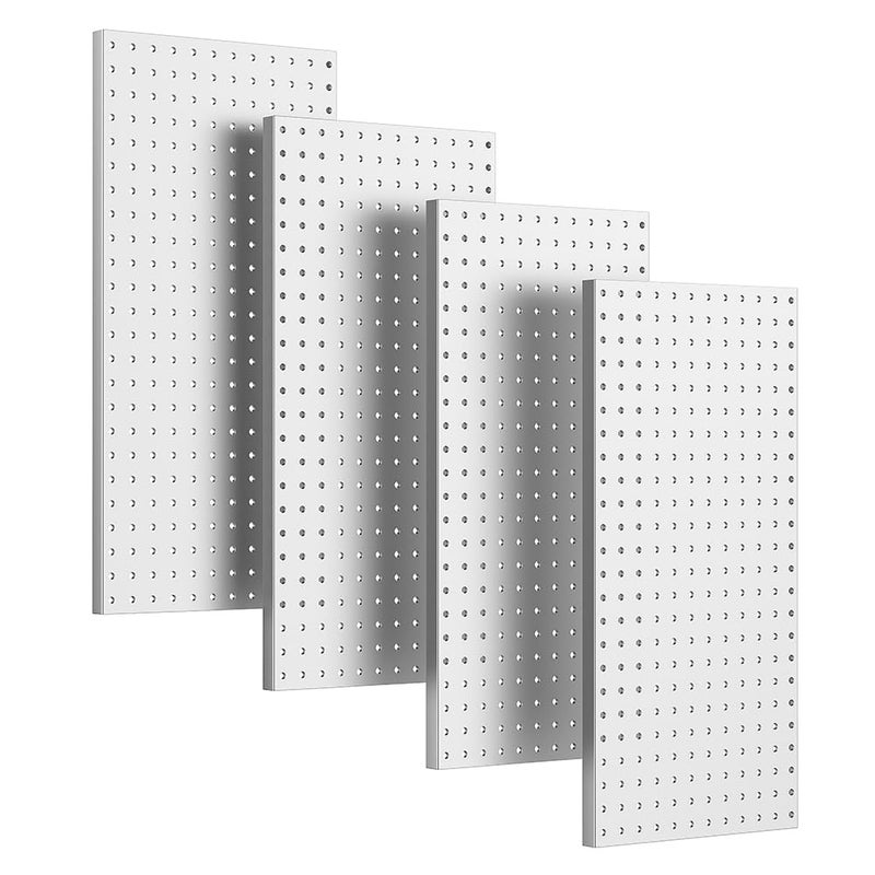 Ultrawall Ultrawall 4 Pcs Metal Pegboard Wall Panels Peg Boards for Garage Tool Storage 