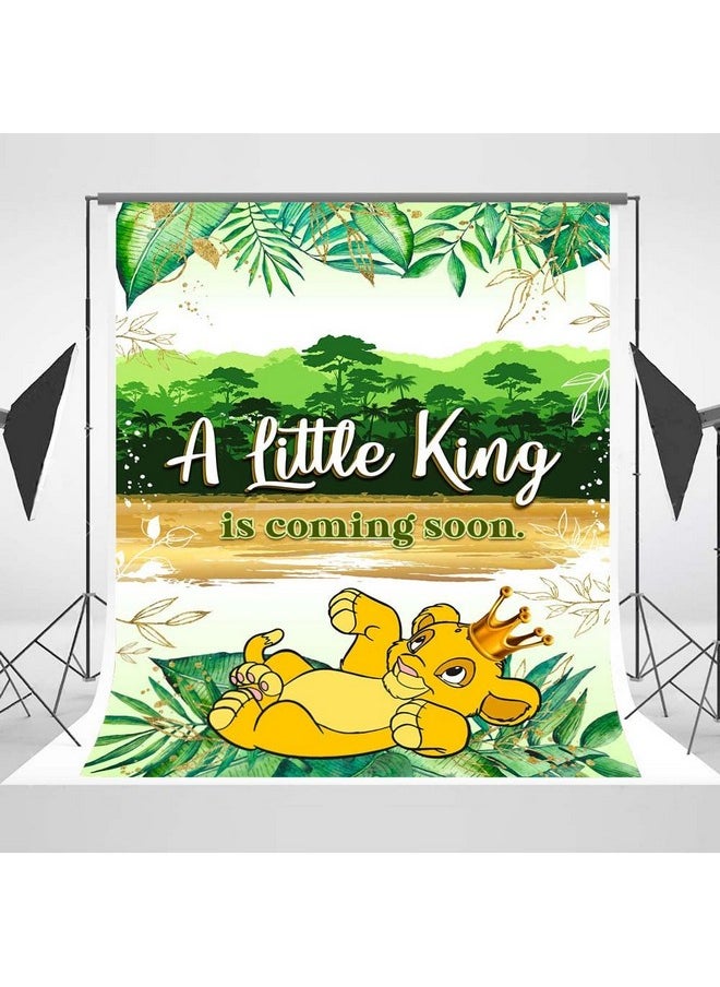 Similar Lion King Baby Shower Decorations For Boy 5X7Ft African Baby Lion King Backdrop Baby Shower Vinyl Infant Simba Wild One Jungle Background For Kids 1 Year Old One Size  - Image 2