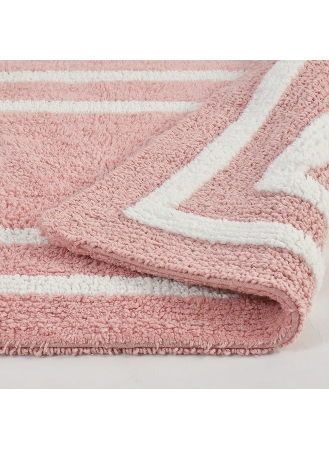 Framix Cotton Bath Mat - 40x60cm, Pink - Image 2