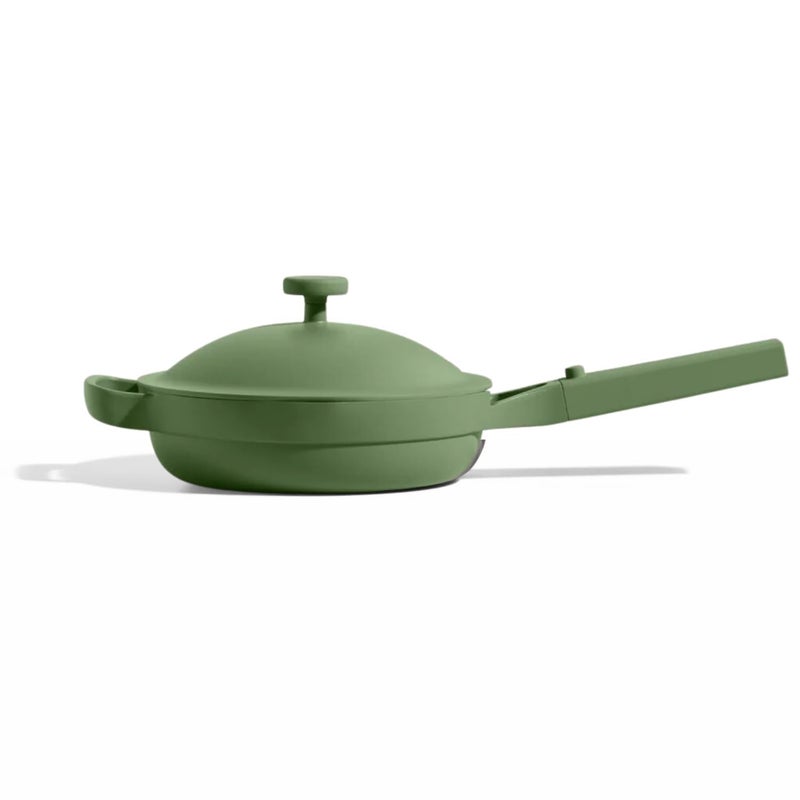 Our Place Mini Always Pan 85 Ceramic Pan with Modular Lid Beechwood Spatula Patented 10in1 Nonstick NonToxic Cookware Made Without PFAS Induction OvenSafe up to 450F Sage