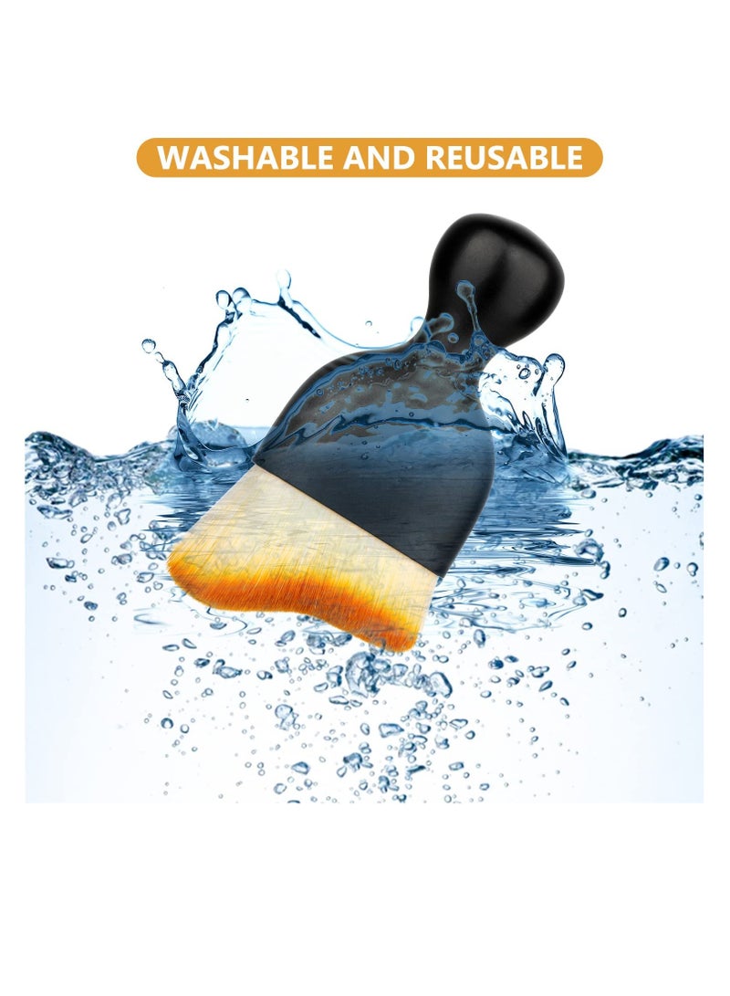 BIGTHREE 2 Pcs Car Interior Cleaning Tool Brush with Cover, Car Detailing Brushes, Auto Interior Soft Hair Removal Brush, Car Brush, Car Cleaning Brush, Car Interior Cleaning Tool Brush, Scratch Free - Image 5