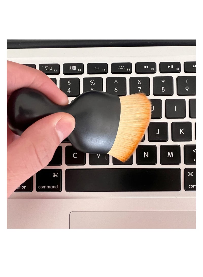 BIGTHREE 2 Pcs Car Interior Cleaning Tool Brush with Cover, Car Detailing Brushes, Auto Interior Soft Hair Removal Brush, Car Brush, Car Cleaning Brush, Car Interior Cleaning Tool Brush, Scratch Free - Image 4