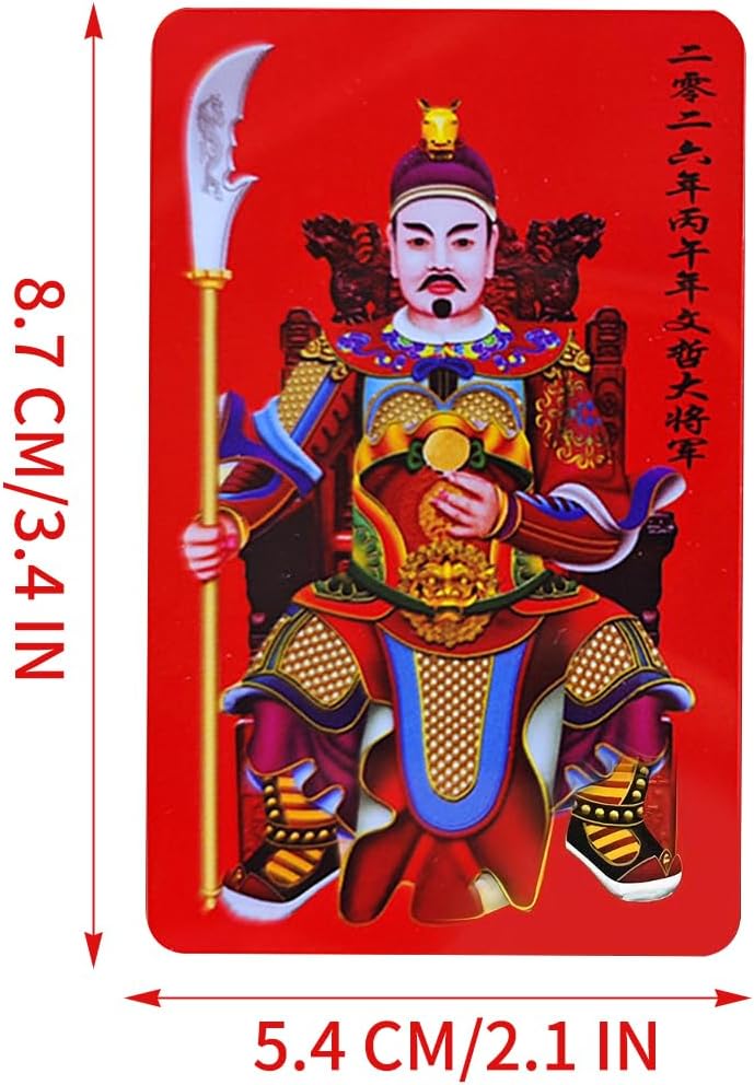 Chinese New Year Wealth Card,Collectible Portable Copper Keepsake - Year Of The Horse Blessing Card,for Luck Harmony Success Bag Travel Holiday Home Display - Image 5