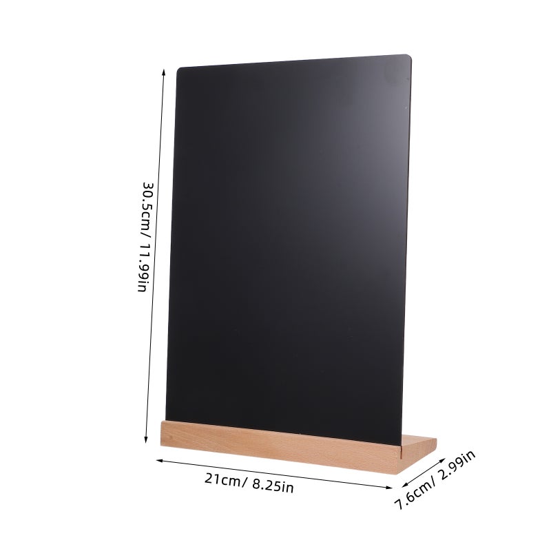 Mini Chalkboard Signs for Table Numbers, Menus, and Messages, Stable Standing Design - Image 2