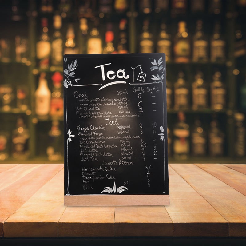 Mini Chalkboard Signs for Table Numbers, Menus, and Messages, Stable Standing Design - Image 3