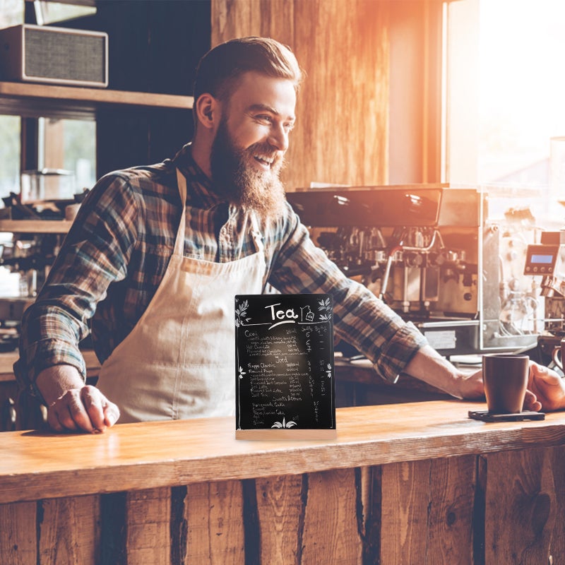 Mini Chalkboard Signs for Table Numbers, Menus, and Messages, Stable Standing Design - Image 4