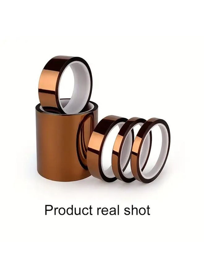 5 Rolls 50mm x 472.44 Inch High Temperature PI Self Adhesive Heat Resistant Polyimide Insulation Tape - Image 5