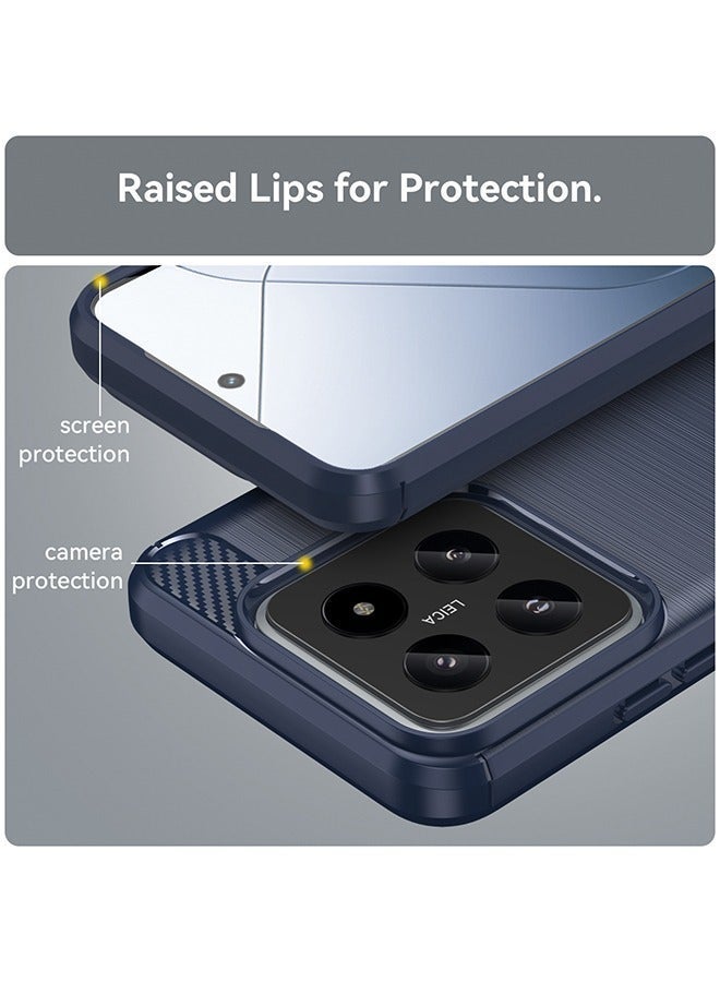 X-level Xiaomi 14 Case Cover with Soft TPU Carbon Fiber Texture Anti-Scratch Shockproof Slim Anti-Drop Bumper Back Cover Comfortable Touch shell Phone Accessory for Xiaomi 14 5G - Image 2