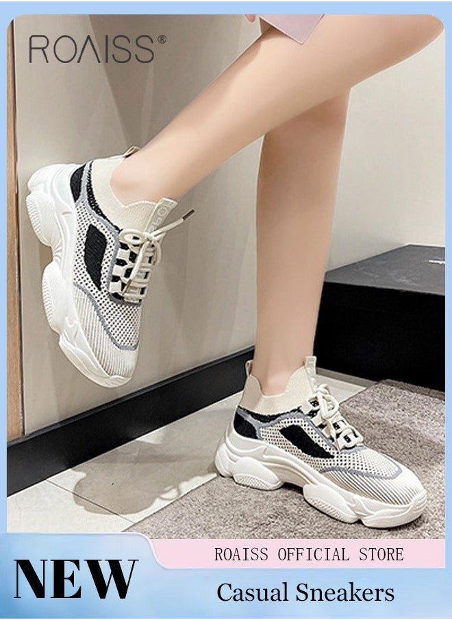 Women's Thick Sole Sneakers Women's Mesh Dad Shoes Women's Thick Sole Hollow Casual Shoes - pzsku/ZDE7EA29E3C0BDB39CE5DZ/45/_/1734169842/85d693cf-eefd-451f-9d75-8992f866bb66