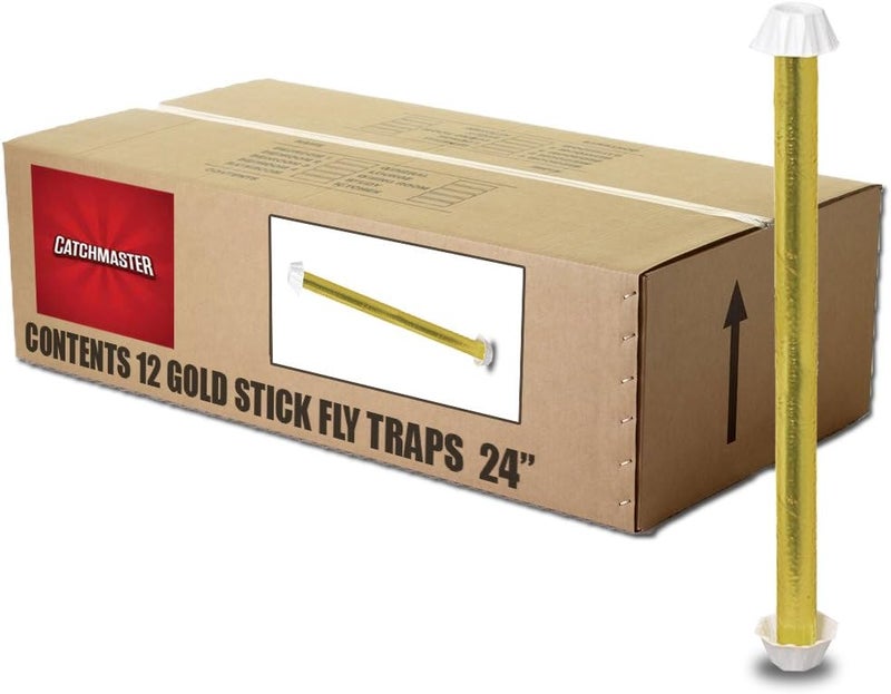 Catchmaster Catchmaster Gold Stick 962 Large 24 Fly Trap  Box of 12 - Image 1