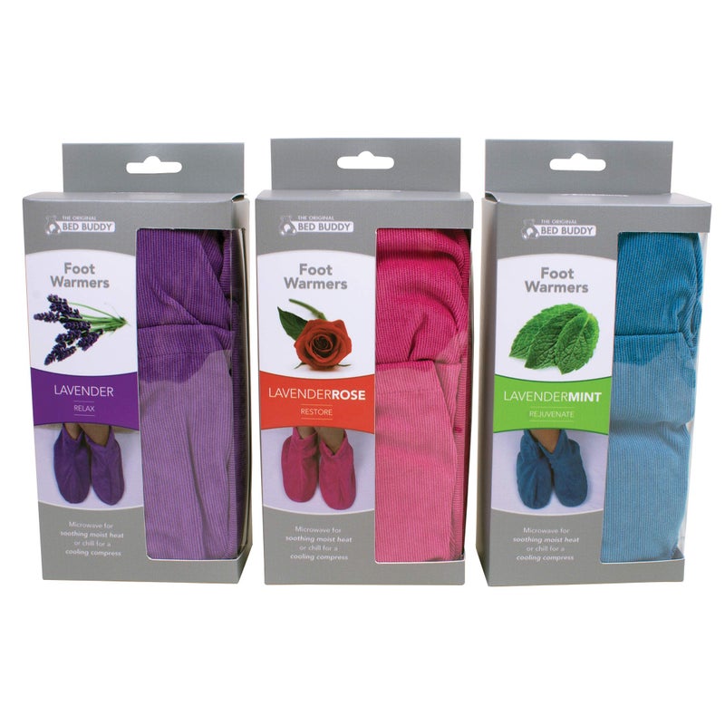 Bed Buddy Foot Warmers with Aromatherapy - Heated Slippers and Feet Warmers for Women - Microwavable Slippers for Women, Lavender Scented, 1 Pair - Image 4
