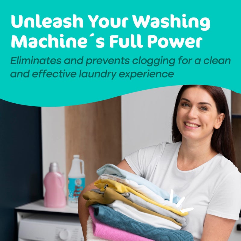 Sunny & Honey Liquid Washing Machine Cleaner & Deodorizer - Top & Front Load Washer Cleaner - 32 fl oz Washing Machine Deodorizer - Laundry Supplies - Image 3