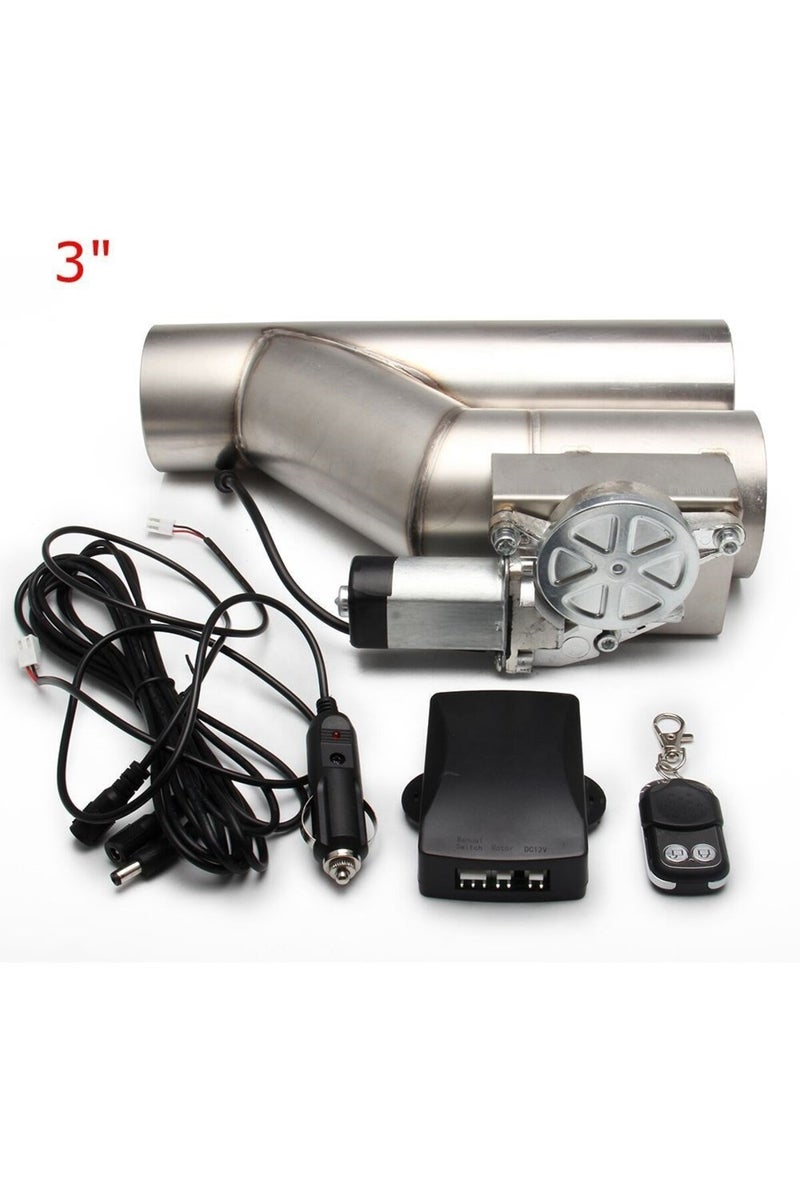 طقم قطع عادم كهربائي عالمي 3 بوصة 2.5 بوصة 3 بوصة، صمام تحكم عادم أنبوب Y، نظام صمام واحد