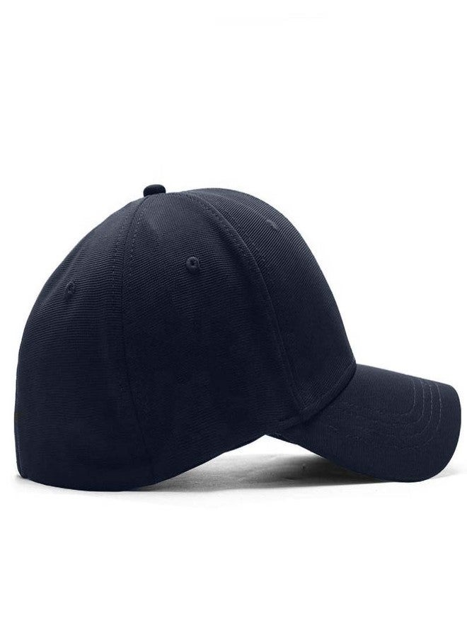 Aavjo Stylish Polyester Baseball Cap for Men Women (Fit Head Size, Approx 56-58cm) (Backside Closed - Navy Blue) - Image 4