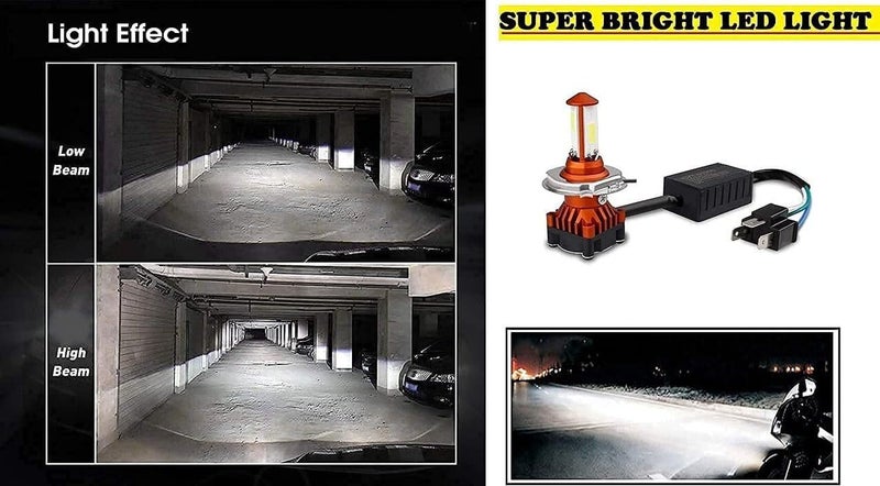 GONAMA Universal for car and bike 4 LED Owl shape Spotlights Fog Lights Hi/Low, Fog Lamp Car, Motorbike LED (12 V, 40 W 2PC) - Image 5