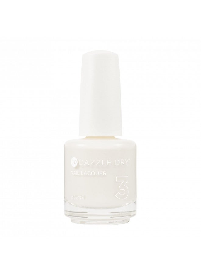 Dazzle Dry Dazzle Dry Nail Lacquer (Step 3) - At First Blush - A Pale, Subtle Off-White. Full Coverage Cream. (0.5 Fl Oz) - Image 3
