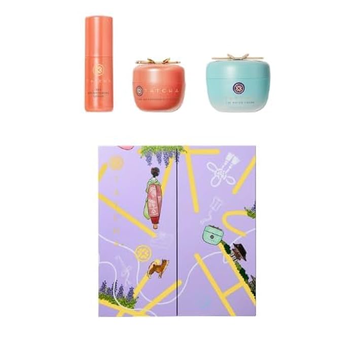 TATCHA Clear Pores, Bright Skin Set | Holiday Gift Set - The Water Cream, The Brightening Eye Cream, and The Travel-Sized Brightening Serum ($170 Value) - Image 1