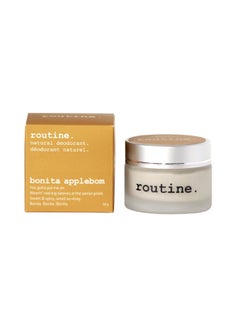 routine . Natural and Aluminum Free Deodorant (2 Fluid Oz.) for Women and Men |Bonita Applebom | Apple, Clove, Nutmeg & Vanilla (Cream Jar Formula)  - Image 2
