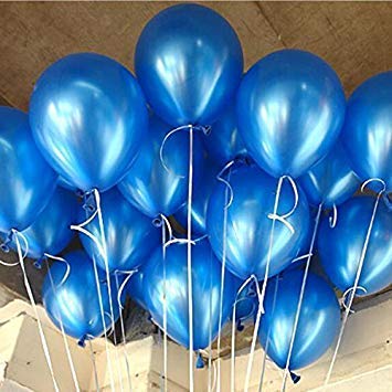 flavouredlove Colorful Metallic HD Party Balloons for Birthday Anniversary Baby Shower (Pack of 25, Dark Blue) - Image 3