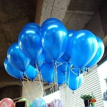 flavouredlove Colorful Metallic HD Party Balloons for Birthday Anniversary Baby Shower (Pack of 25, Dark Blue) - Image 2
