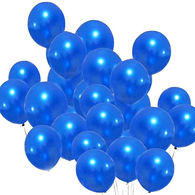 flavouredlove Colorful Metallic HD Party Balloons for Birthday Anniversary Baby Shower (Pack of 25, Dark Blue) - Image 5