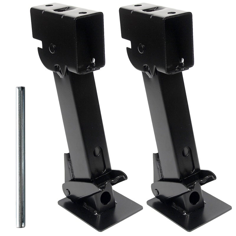 MaxxHaul 50970 Trailer Swing Down Stabilizer Jacks Telescoping RV Camper Accessories 1000 Lbs Capacity Each 1218 inch  Set of 2