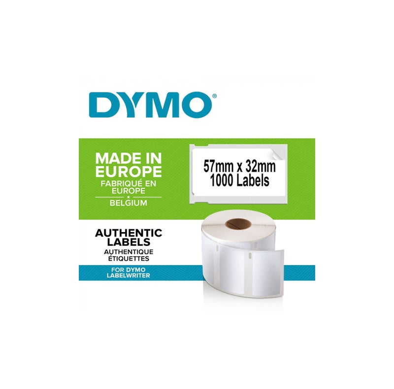 DYMO Authentic LW Multi-Purpose Labels, 57mm x 32mm, Self-Adhesive, Roll of 1000, Easy-Peel Labels, for LabelWriter Label Makers - Image 1