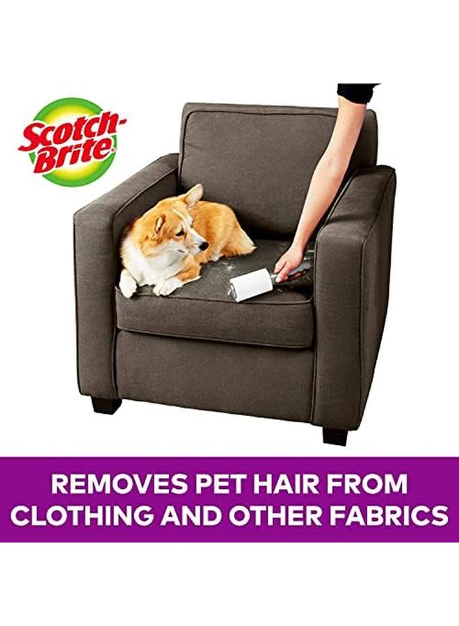 Scotch  Pet Extra Sticky Lint Roller 48 Sheets 1 Roller Pack Ideal For Cleaning Animal Hair From Clothes And Fabric Portable And Reusable Lint Remover Brush Clothes Sofa Carpet - Image 3
